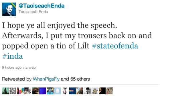 #StateofEnda: Twitter reaction to Enda’s speech