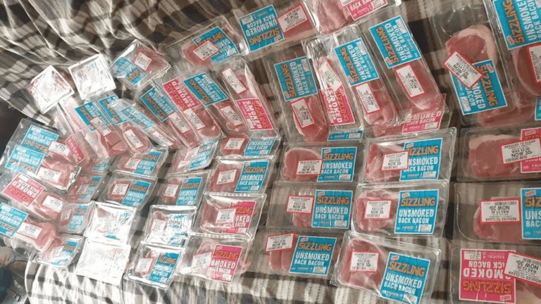Shoppers slam ‘selfish’ woman after she takes 60 packs of reduced bacon