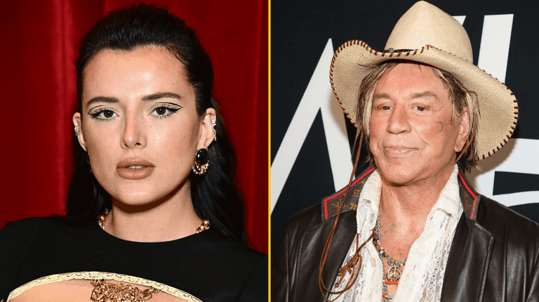Bella Thorne claims Mickey Rourke injured her genitalia while filming