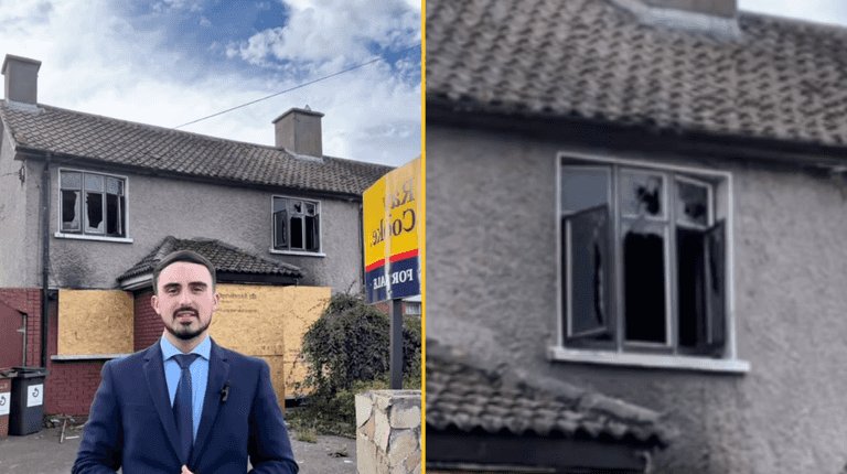 Irish auctioneers are flogging a burnt-out house in Finglas for €225,000 Irish auctioneers are flogging a burnt-out house in Finglas for €225,000