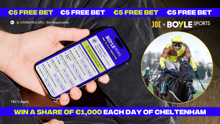Receive a €5 free bet every day of Cheltenham with our Free To Play Predictor