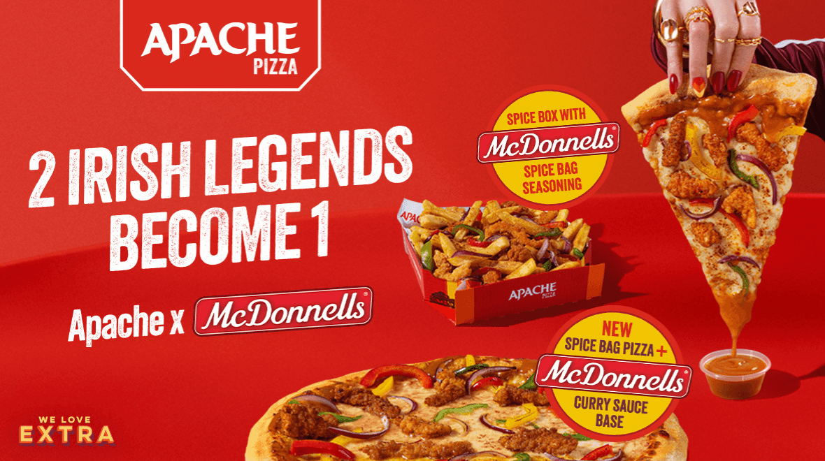 Apache Pizza have launched a spice bag pizza 