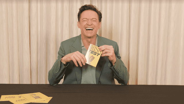 Hugh Jackman finally reacts to iconic viral Irish radio clip