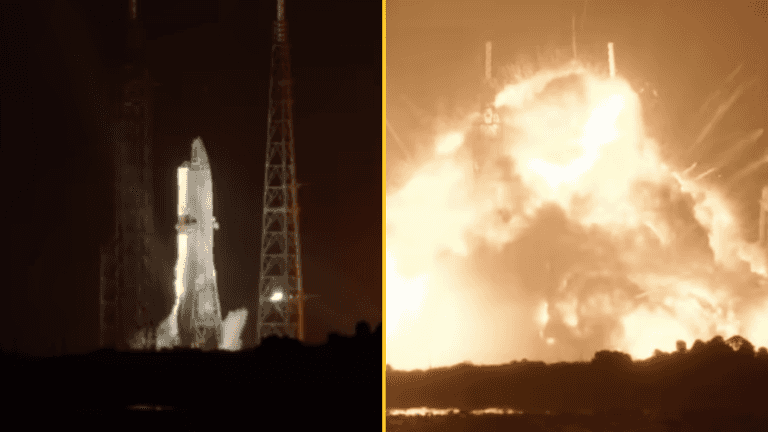 WATCH: Moment Jeff Bezos rocket explodes in humungous fireball on launch pad