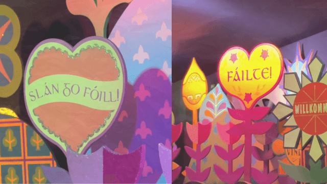 Irish language signs erected in Disneyland