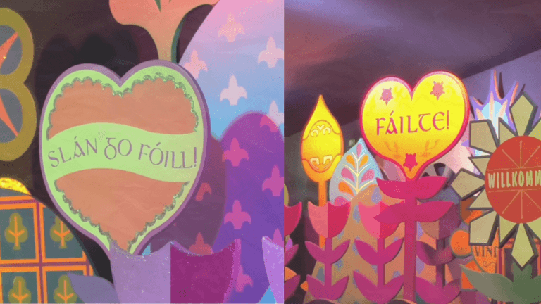 Irish language signs erected in Disneyland