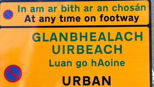 First ever Irish-English road signs installed in Northern Ireland