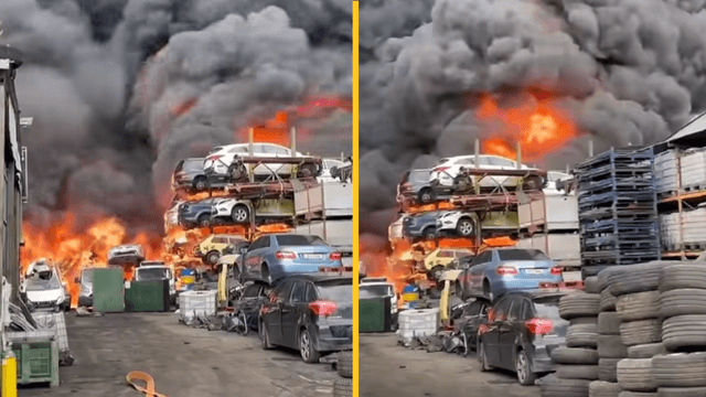 Massive blaze breaks out in Dublin as ‘smoke visible across city’