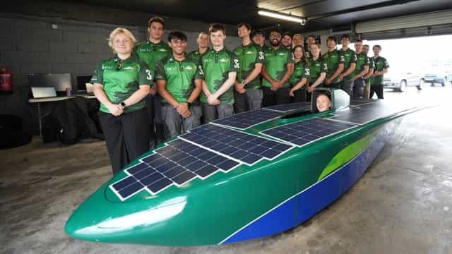 DCU students unveil Ireland’s first solar racing car