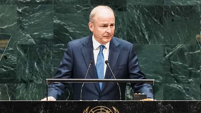 “An affront to all that is decent,” Taoiseach takes aim at Israel at the UN.