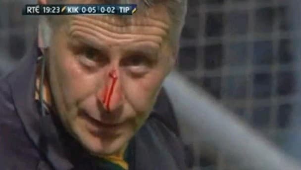 Video: Kilkenny’s Tommy Walsh bursts ref with hurley