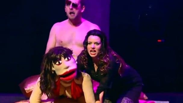 Video: Caroline Morahan likes some dirty talk in Anglo: The Musical, back by popular demand for another run