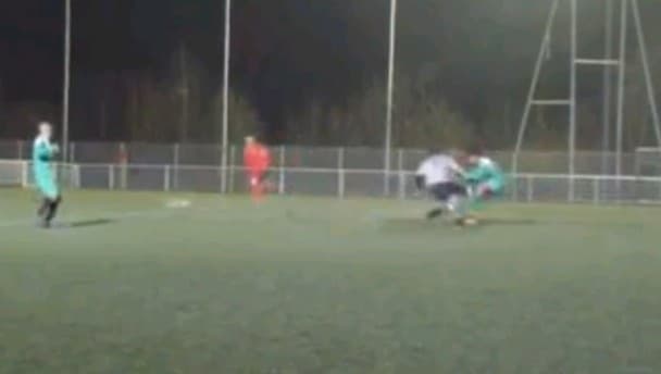 Video: Brace yourselves lads, this is the worst kick in the nuts tackle we’ve seen in ages