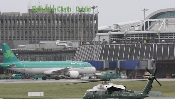 A brilliant optical illusion suggesting impending disaster at Dublin Airport yesterday