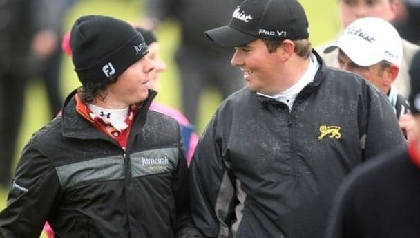 Video: Shane Lowry pelts Rory McIlroy with a snowball in Arizona