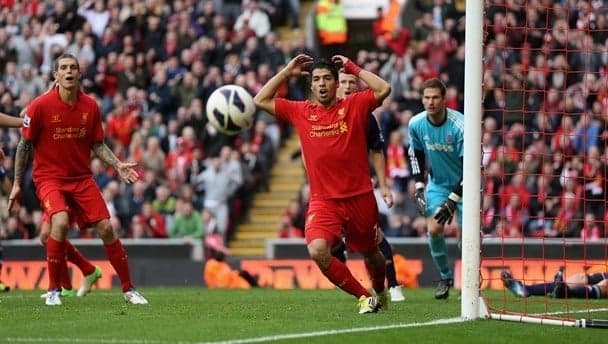 Video: Luis Suarez scores a free-kick as Liverpool start believing