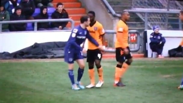 Portsmouth player balls deep in trouble – Sam Sodje sees red for low blow