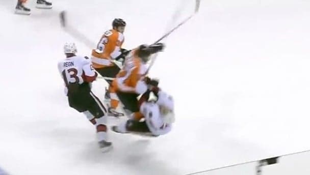 Video: We don’t have words for how hard this ice hockey hit is