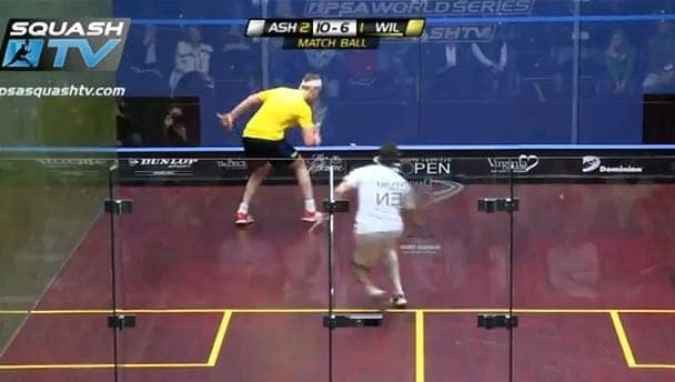 Video: Probably the best bit of squash action you’ll ever see