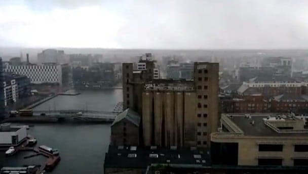 Video: A two minute time lapse of today’s incredible weather