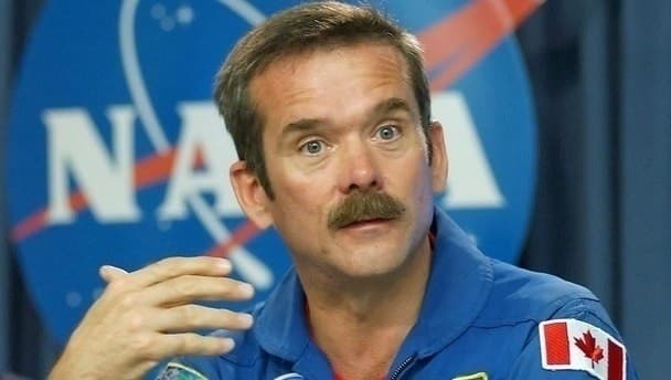 Chris Hadfield is really going all out to promote Paddy’s Day today