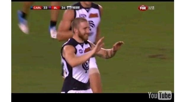 Video: Former Laois star Zach Tuohy scored a ripper for Carlton at the weekend