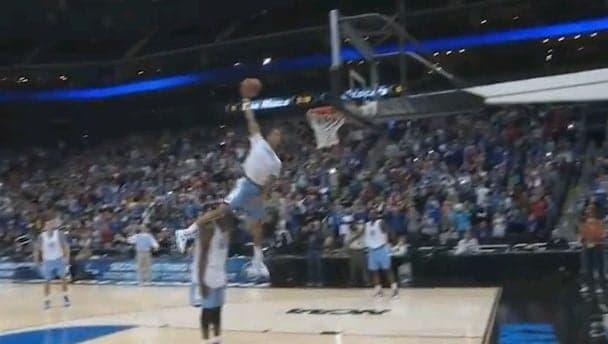Video: The best dunk of March Madness happened before the thing even started