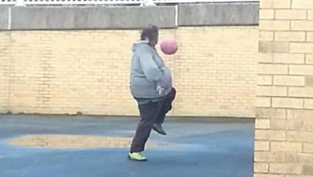 Video: This guy does not look like he’d have skills this good.