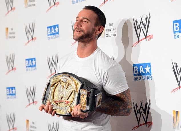 Pics: Wrestler CM Punk spilt his head open at ‘Money in the Bank’ last night