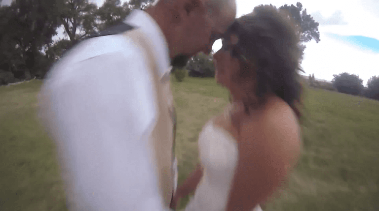 Video: Quadcopter ruins romantic pre-wedding photo shoot…