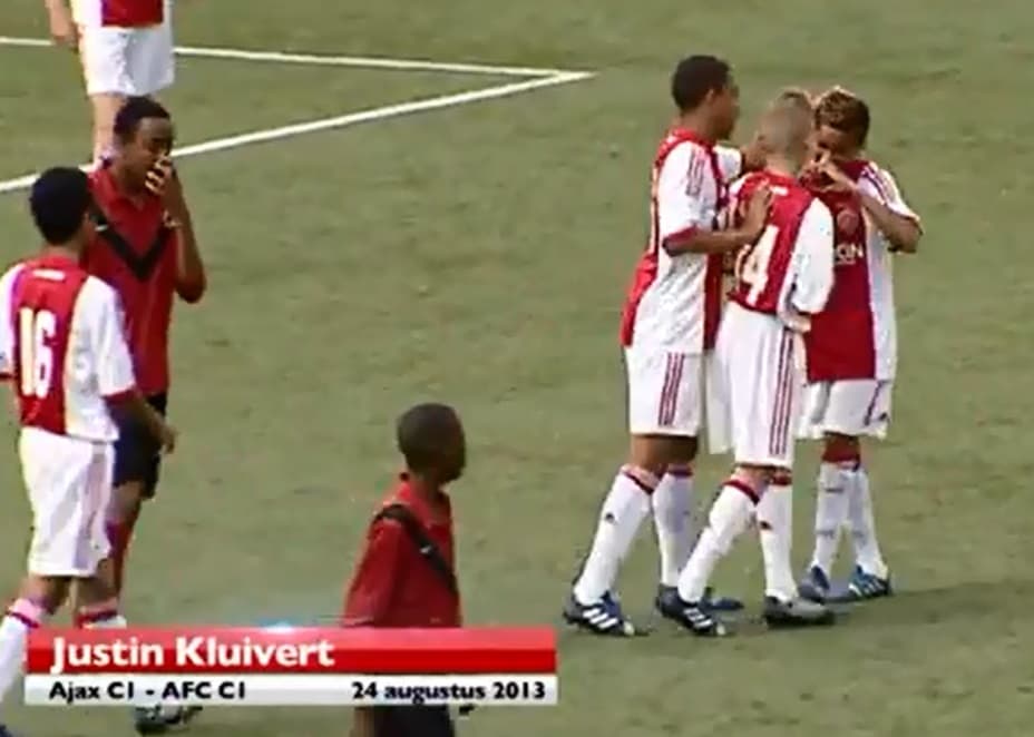Video: Like father, like son. Justin Kluivert scores two crackers for Ajax youths