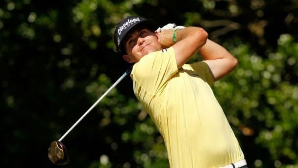 Video: Keegan Bradley drive hits spectator flush on the head at Presidents Cup