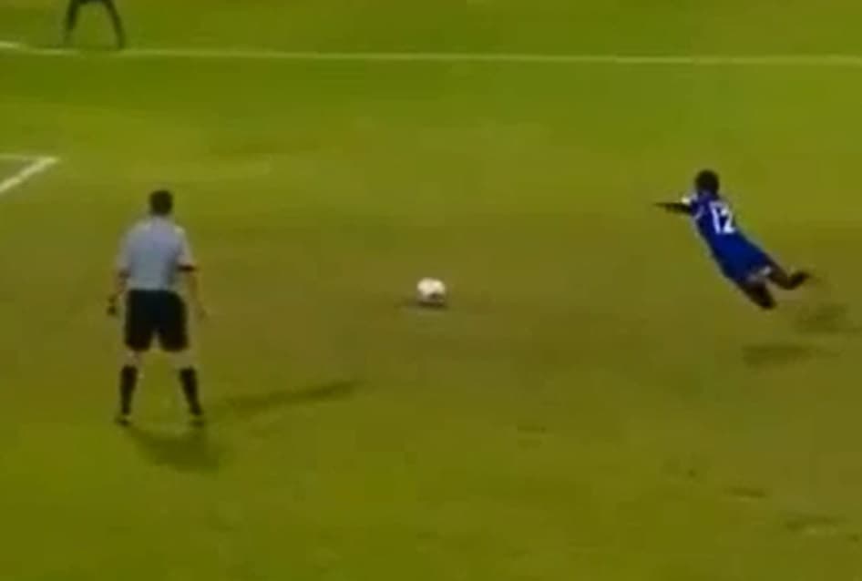 Video: Probably the most ridiculous penalty of all-time was taken by a Maldives international last night