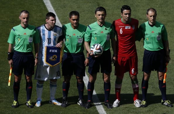 Vine: The Iran captain asked Lionel Messi for his jersey before kick-off