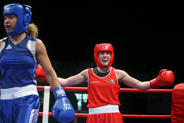 Pics: Boom! A joyous Katie Taylor celebrates after capturing sixth successive European Championships title in Bucharest