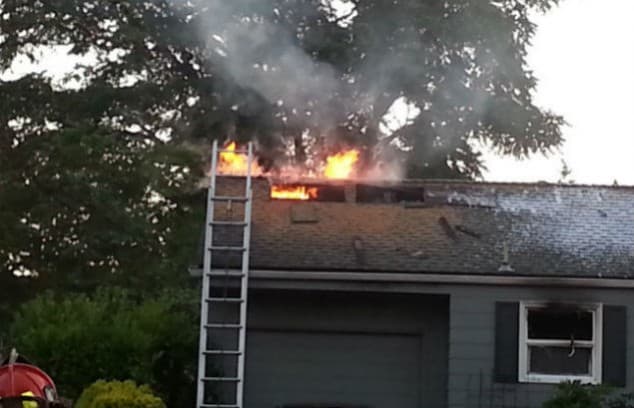 A man accidentally set his house on fire while trying to kill a spider