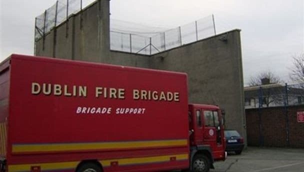 Pics: M50 northbound closed after truck catches fire near Blanchardstown