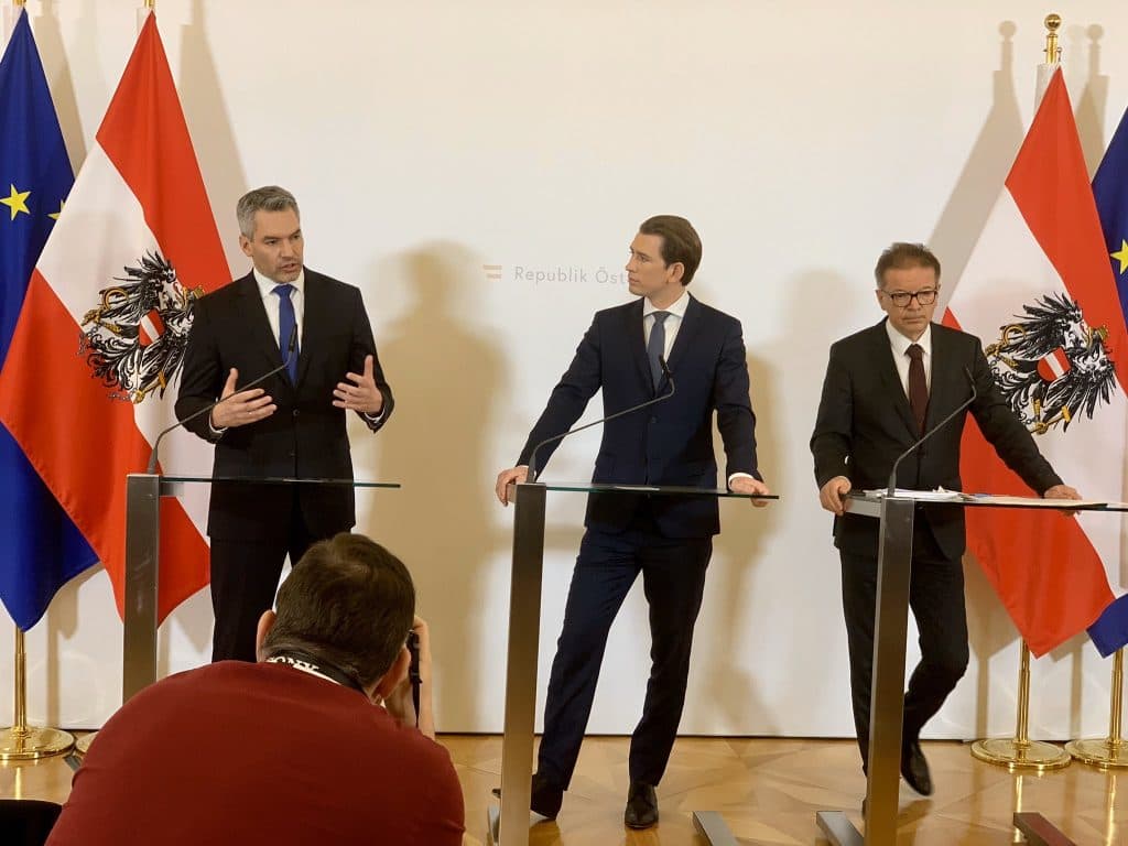 Austria bans gatherings of any more than five people