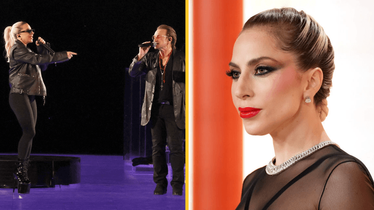 Lady Gaga joins U2 on stage at the Sphere to duet on several songs