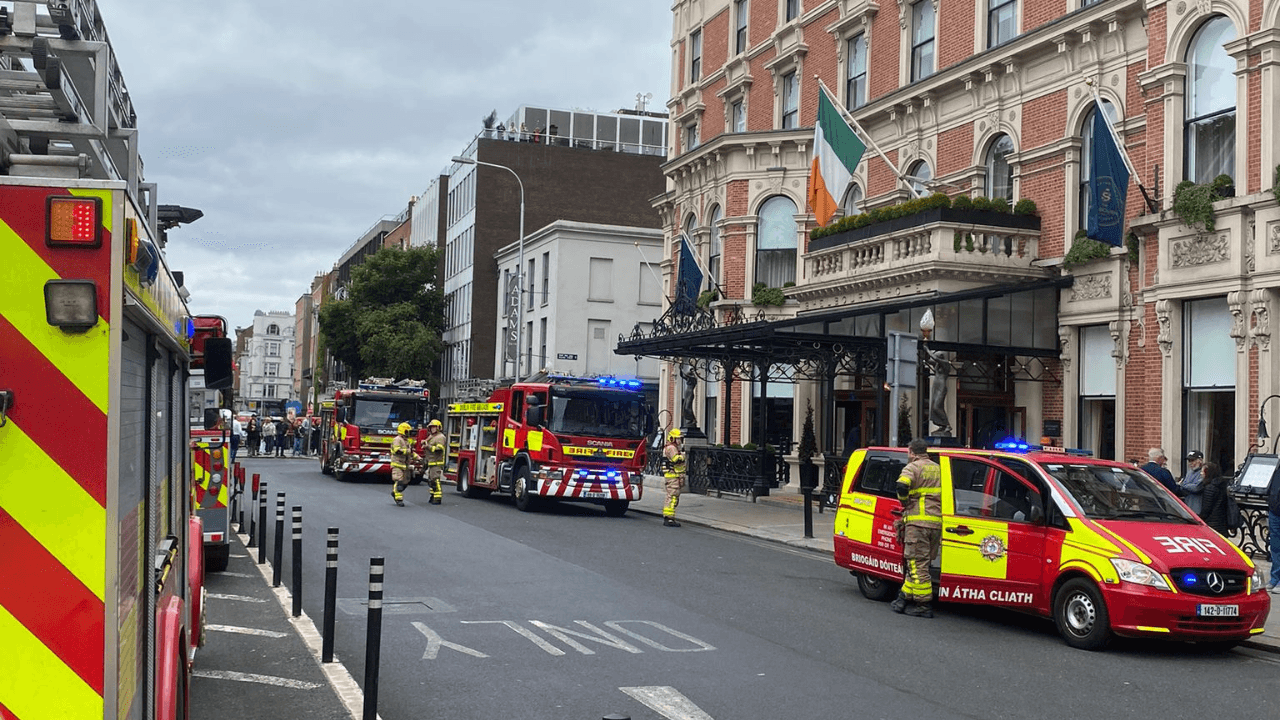 Dublin’s Shelbourne Hotel evacuated after fire breaks out