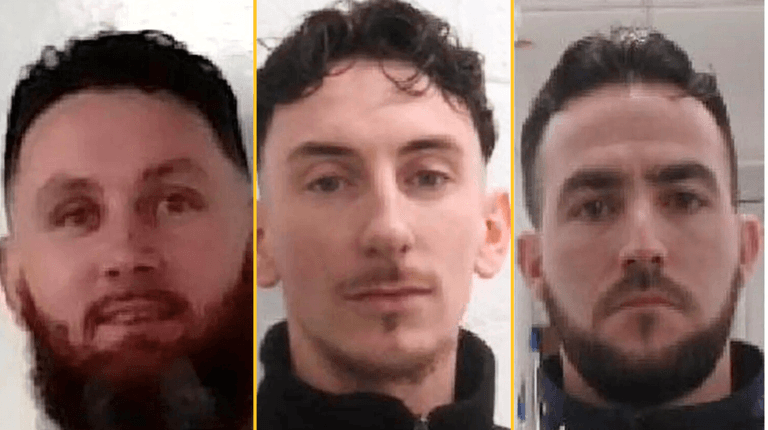 Irish burglar trio escape from jail as police launch manhunt