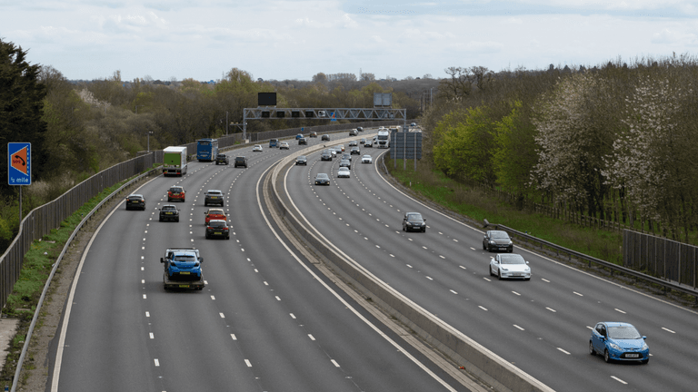 Motorist fined £300 for going 59mph on UK motorway