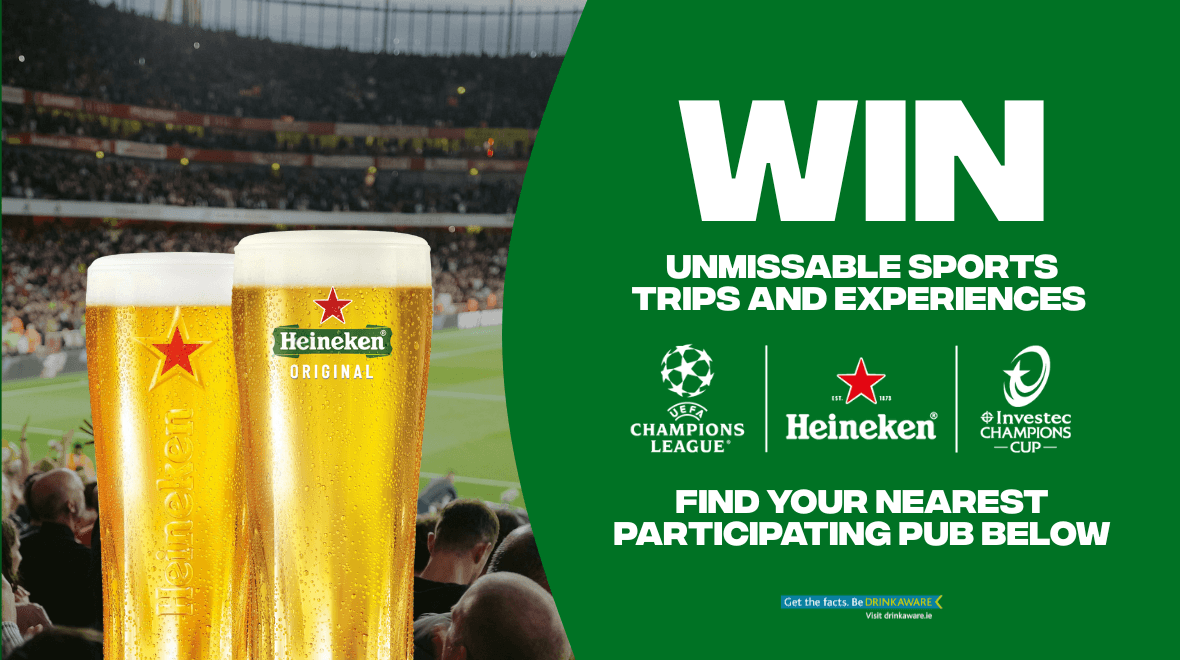 Win unmissable sports trips and experiences with Heineken