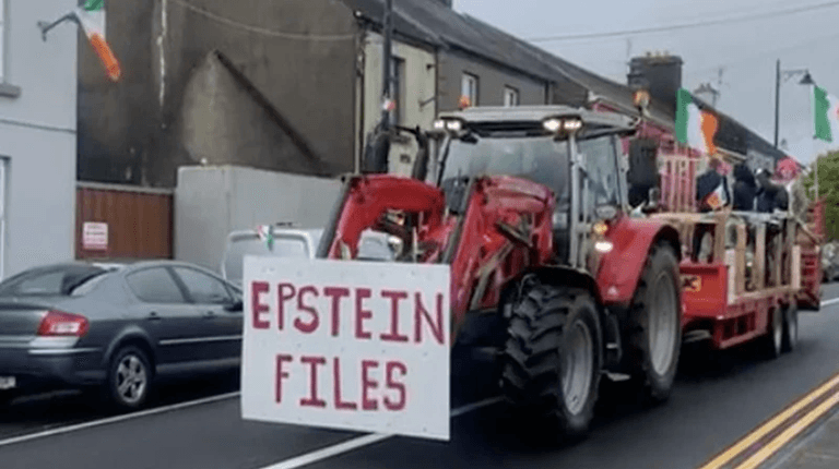 National outrage over ‘highly offensive’ Epstein Files float in Mayo parade