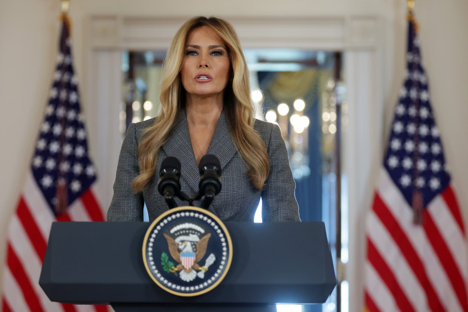 Melania Trump denies ties to Jeffrey Epstein in TV statement