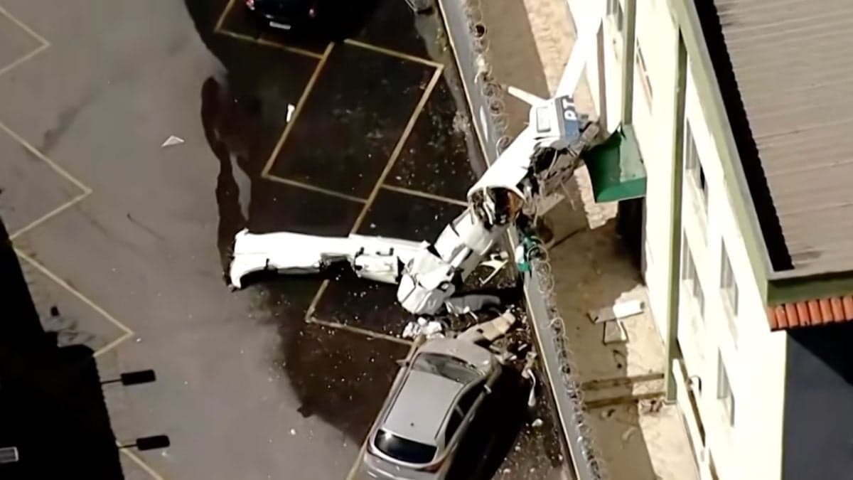 WATCH: Moment plane crashes into building in Brazil killing two