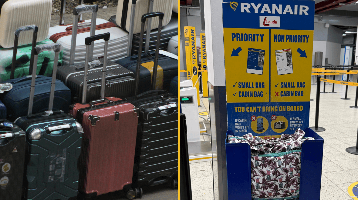 Ryanair boosts staff bonuses for catching oversized bags