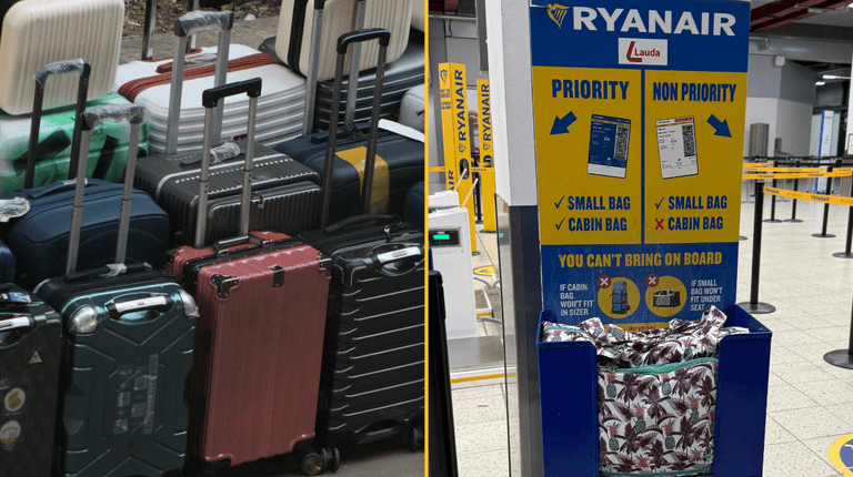 Ryanair boosts staff bonuses for catching oversized bags
