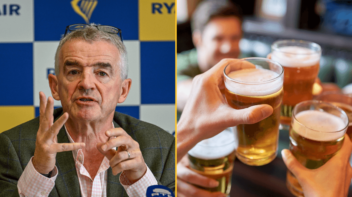 Ryanair boss calls for booze ban on early morning flights