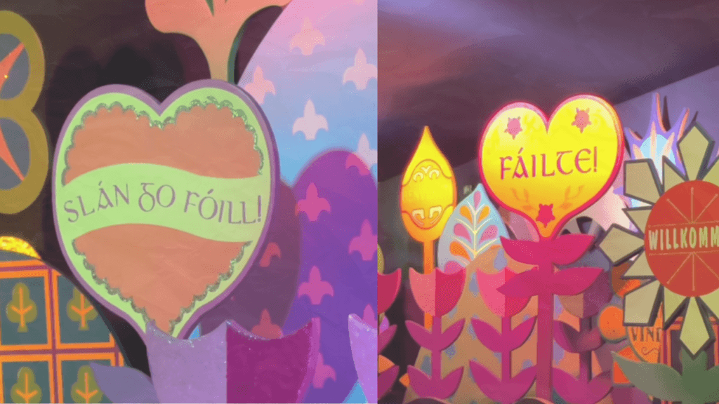 Irish language signs erected in Disneyland